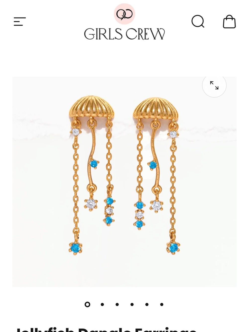 Girls Crew Jellyfish Earrings